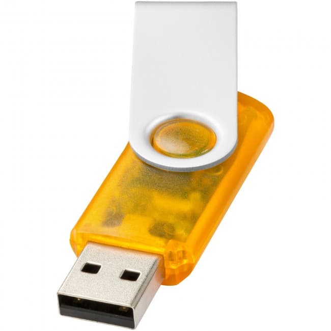 Custom Printed Rotate-translucent 2GB USB flash drive - Image 3