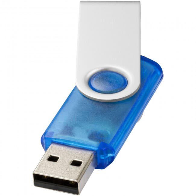 Custom Printed Rotate-translucent 2GB USB flash drive - Image 2