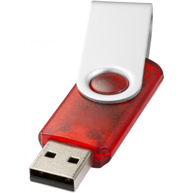 Custom Printed Rotate-translucent 4GB USB flash drive - Image 1