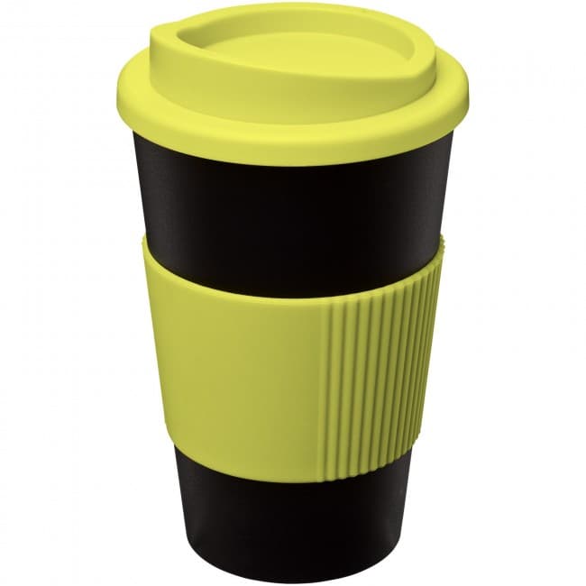 Custom Printed Americano Insulated Tumbler With Grip 350ml - Image 5