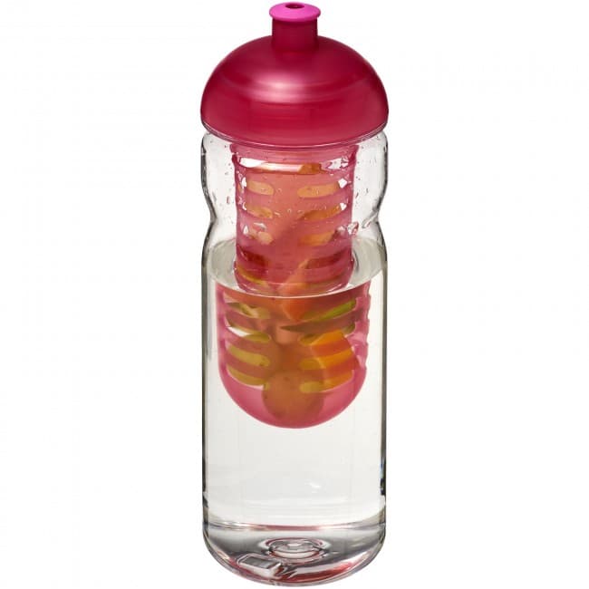 Custom Printed H2O Base Tritan? 650 ml dome lid bottle & infuser - Image 2