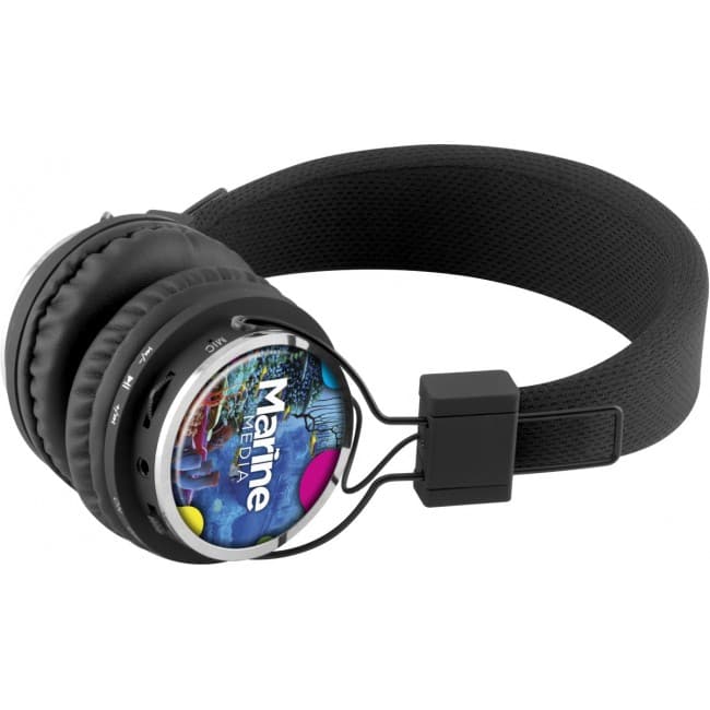 Custom Printed Pulse Bluetooth Headphones With EVA Travel Case