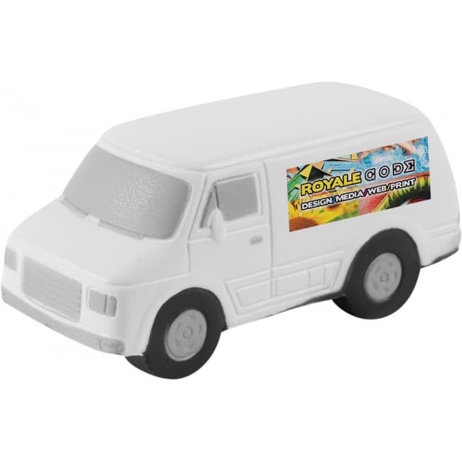 Custom Printed Van Shape Stress Ball