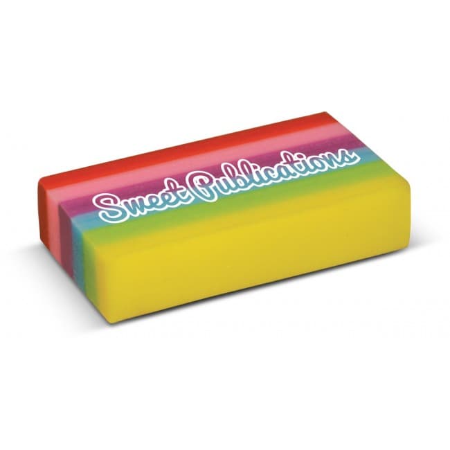 Custom Printed Rainbow Eraser