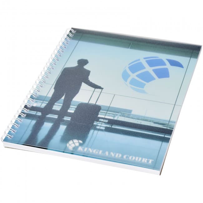 Custom Printed Desk-Mate® wire-o A5 notebook PP cover - 100 pages - Image 2