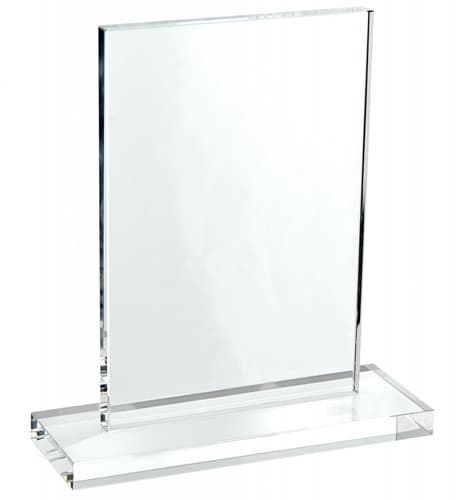 Custom Printed Large Optical Crystal Rectangular Trophy Award