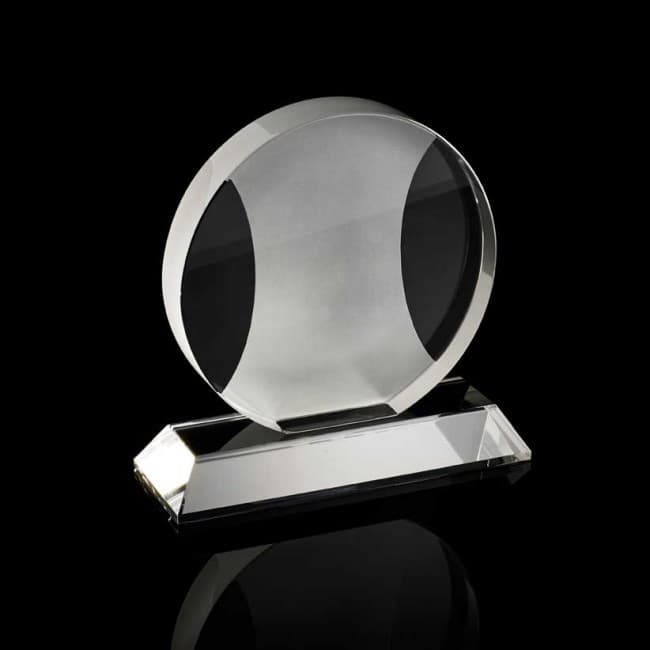 Custom Printed Chunky Crystal Round Award