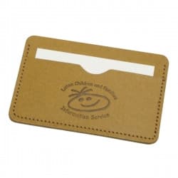 Custom Printed Eco Natural Business Card Wallet