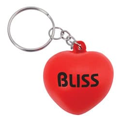 Custom Printed Heart Key Ring