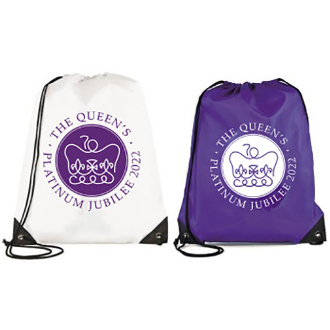 Custom Printed Jubilee Promotional Drawstring Bag