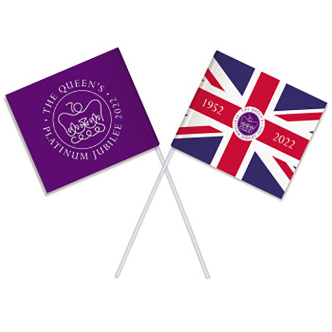 Custom Printed Promotional Branded Jubilee Paper Flags