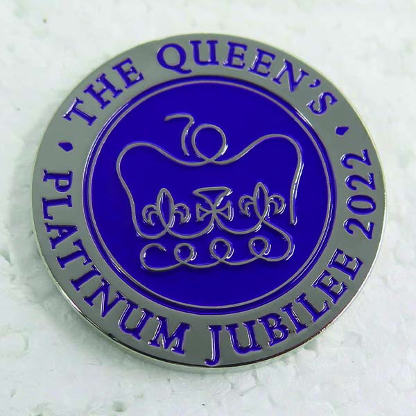 Custom Printed Promotional Platinum Jubilee Coin