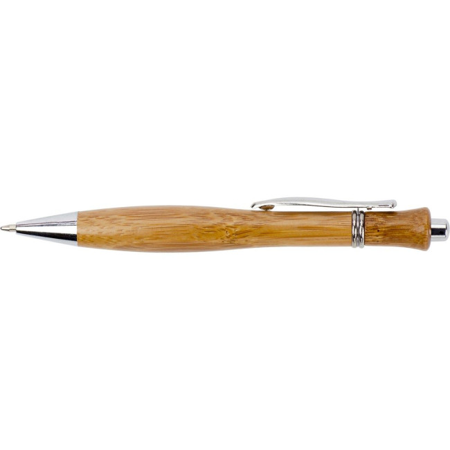 Custom Printed Bamboo ballpen - Image 2