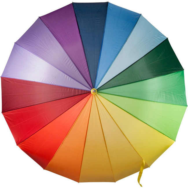 Custom Printed Rainbow polyester umbrella - Image 2