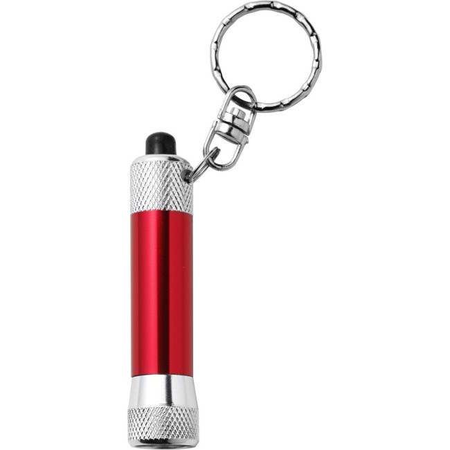 Custom Printed Aluminium LED torch keyring - Image 2