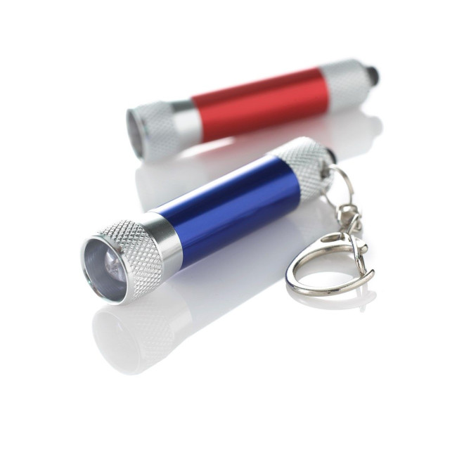 Custom Printed Aluminium LED torch keyring - Image 6