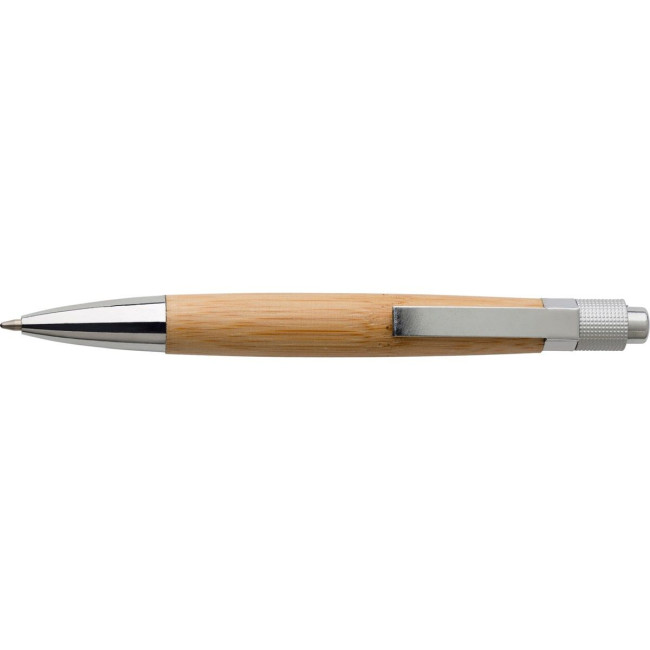 Custom Printed Bamboo ballpen - Image 2