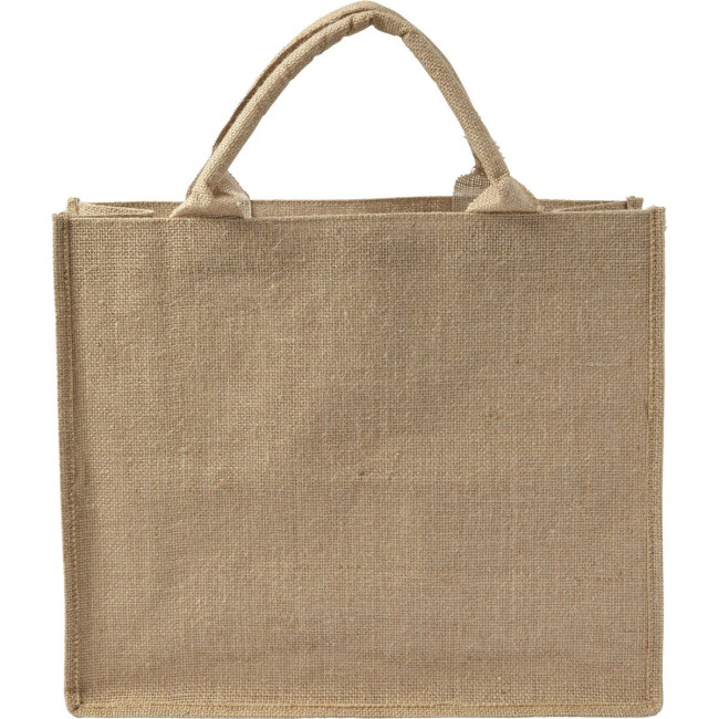 Custom Printed Jute shopping bag - Image 2