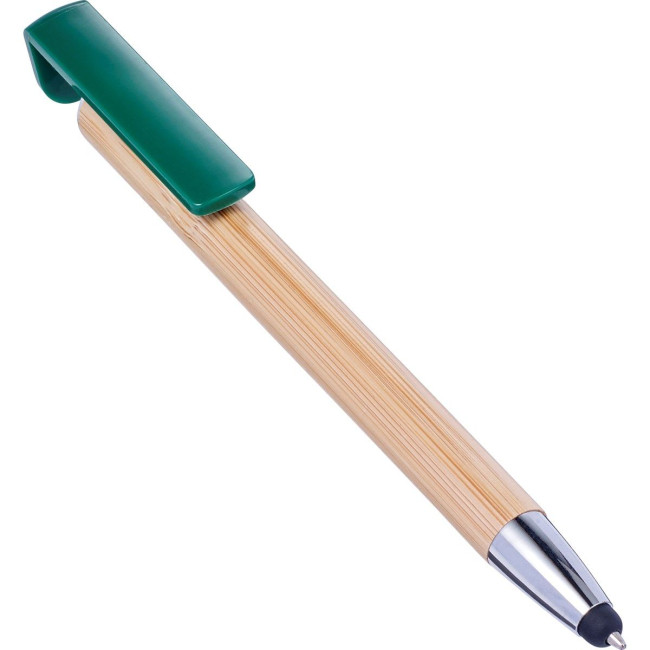 Custom Printed Bamboo ballpen and stylus - Image 2