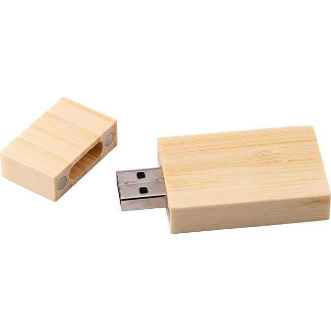 Custom Printed Bamboo USB drive - Image 3