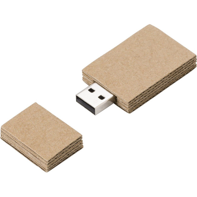 Custom Printed Cardboard USB drive - Image 1