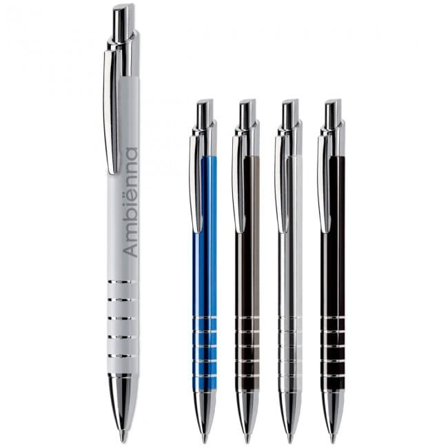 Custom Printed Talagante aluminium ball pen 5 rings - Image 2