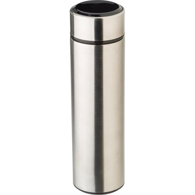 Custom Printed Stainless steel thermos bottle with LED display 450ml - Image 1