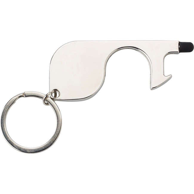 Custom Printed Metal door opener keyring - Image 1