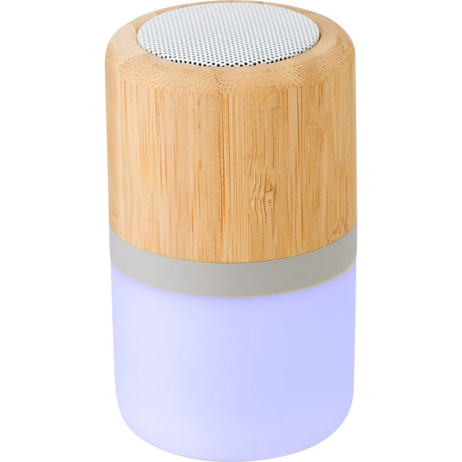 Custom Printed Plastic and bamboo wireless speaker - Image 5