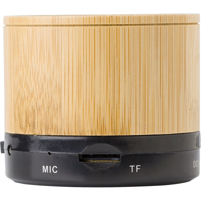 Custom Printed Bamboo wireless speaker - Image 5