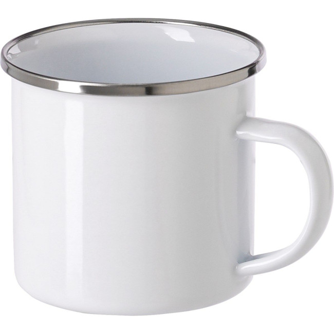 Custom Printed Enamel drinking mug 350ml - Image 1