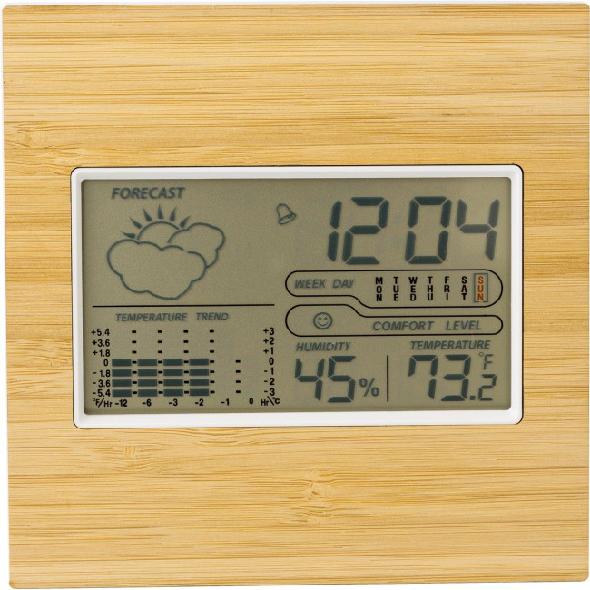 Custom Printed Bamboo weather station - Image 3