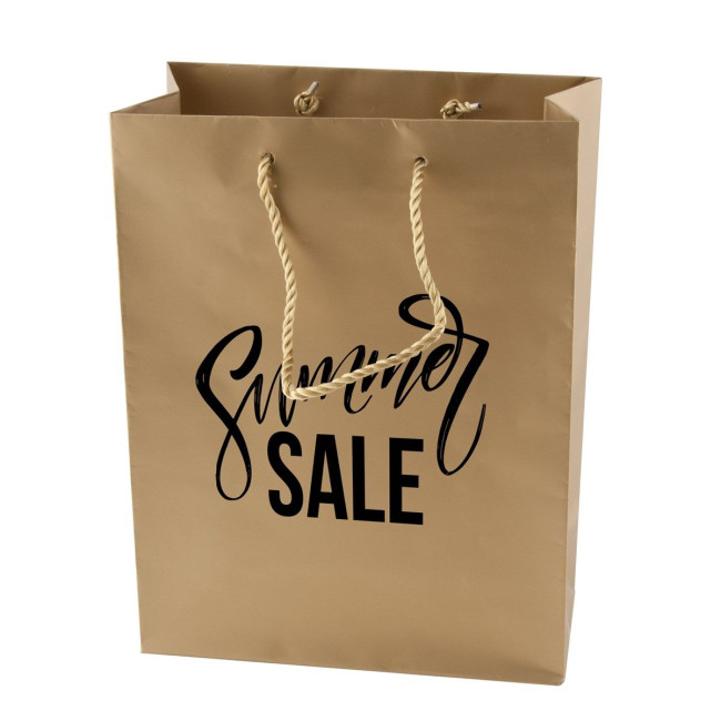 Custom Printed Matt paper bag 220 x 290 x 100mm - Image 3