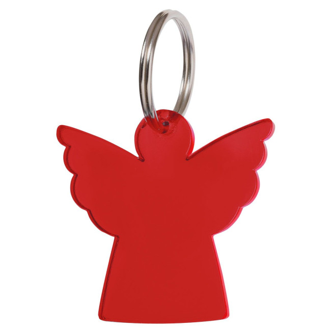 Custom Printed Angel Plastic Keyring - Image 3