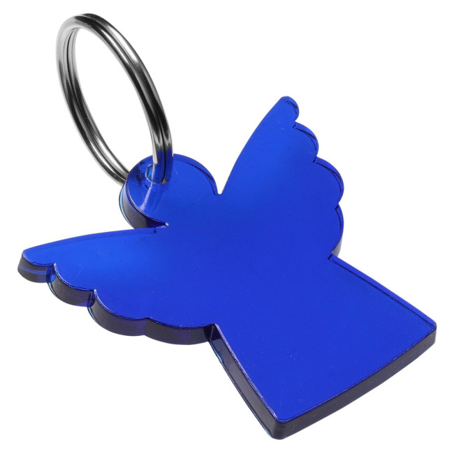 Custom Printed Angel Plastic Keyring - Image 4