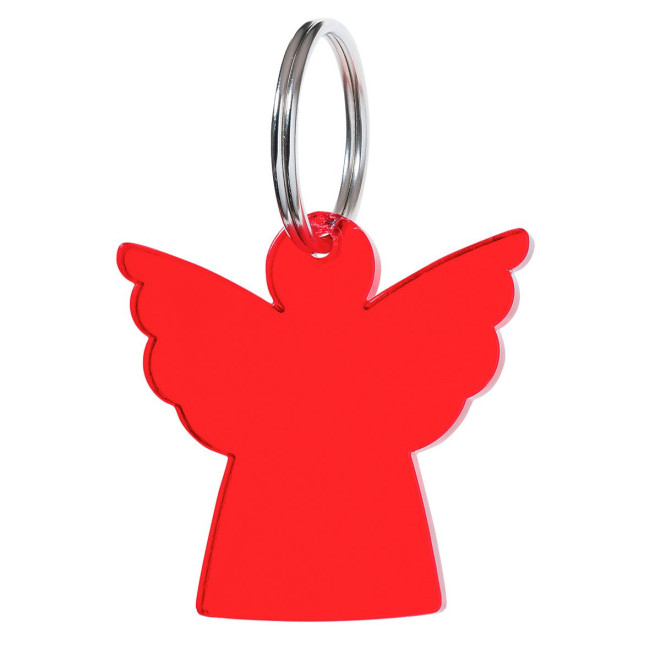 Custom Printed Angel Plastic Keyring - Image 7