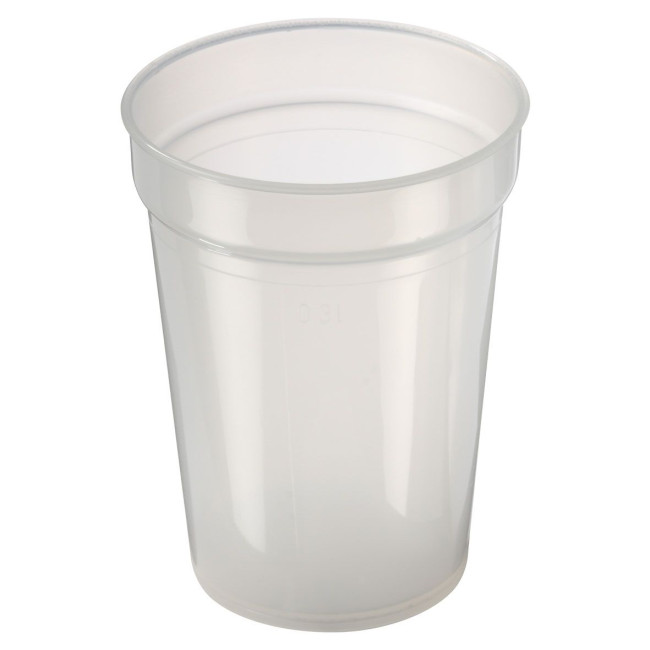 Custom Printed Plastic Reusable Drinking Cup 0.3L - Image 3