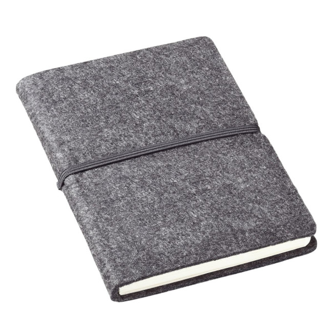 Custom Printed Grey Felt A5 Notebook