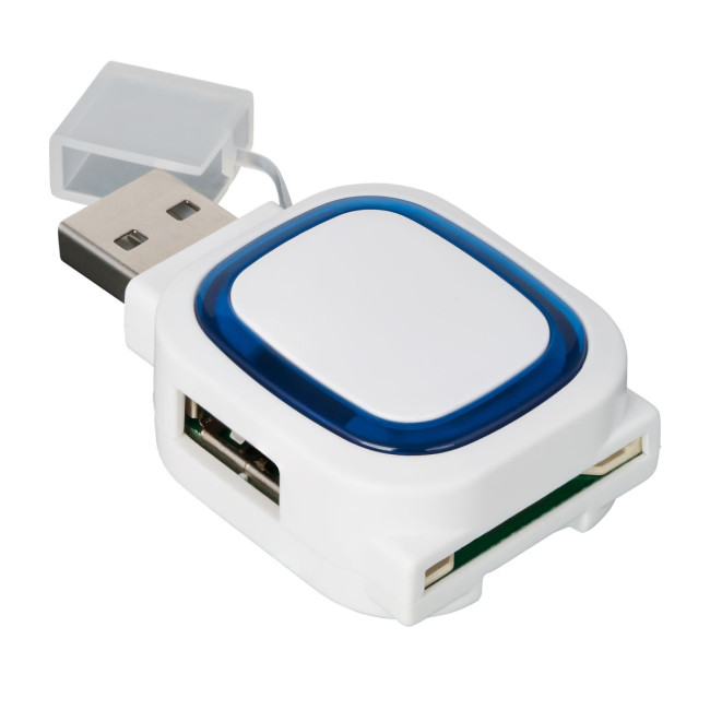 Custom Printed 2-Port USB Hub & Card Reader - Image 4