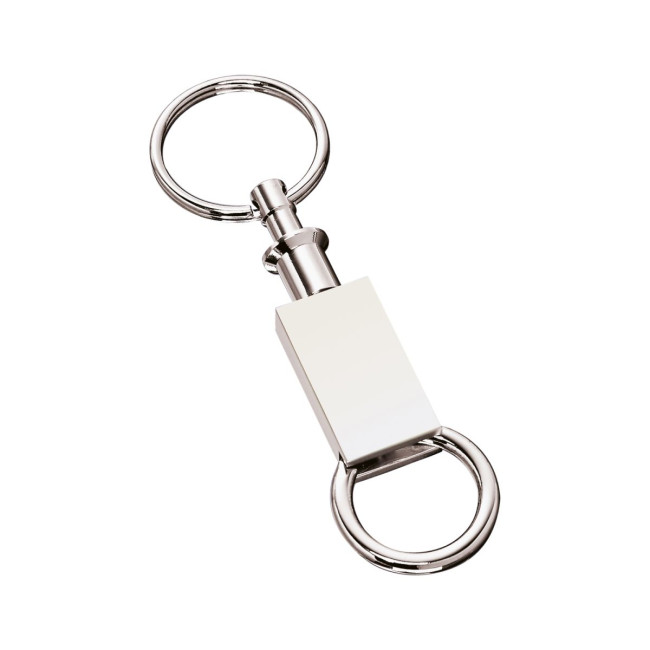 Custom Printed Duo Metal Keyring - Image 1