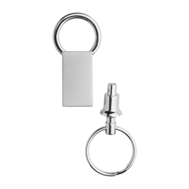 Custom Printed Duo Metal Keyring - Image 2