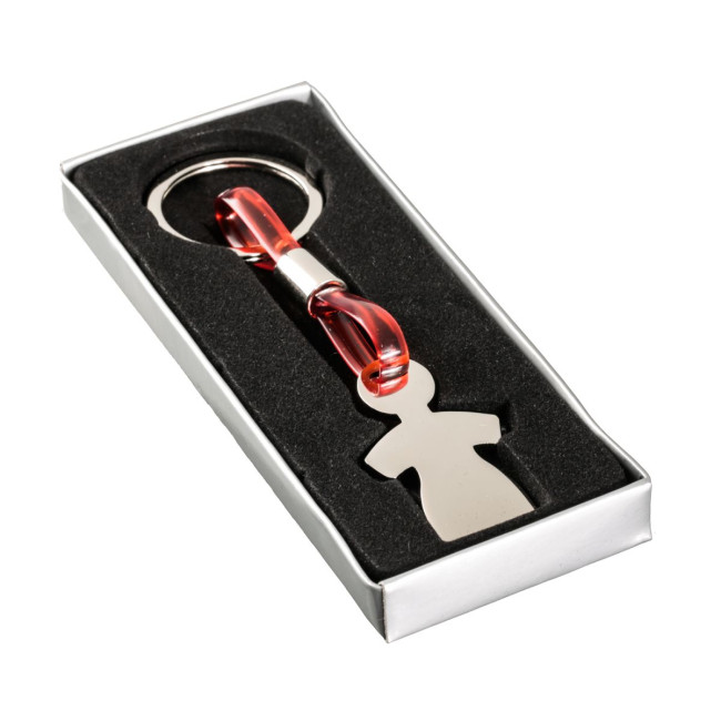 Custom Printed Woman Metal Keyring - Image 4