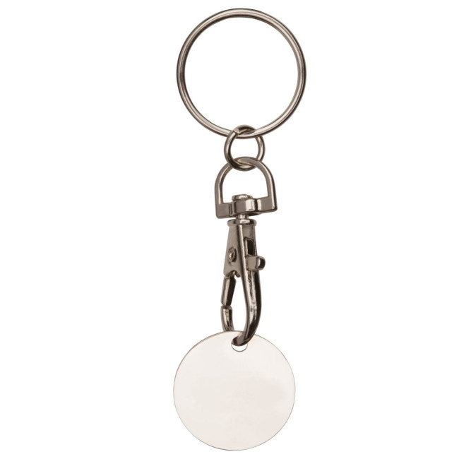 Custom Printed Caddy Chip Metal Keyring - Image 1