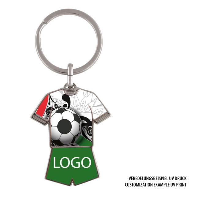 Custom Printed Football Kit Metal Keyring - Image 4