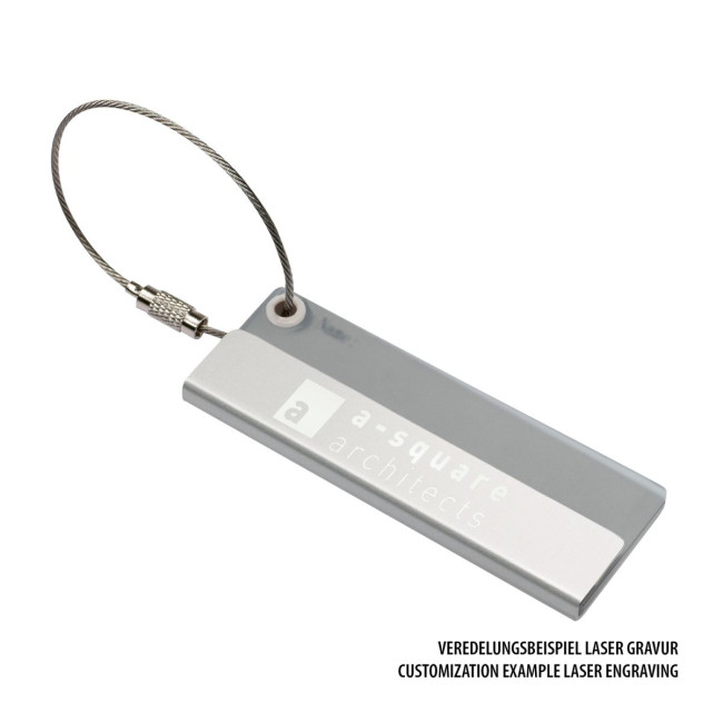 Custom Printed Metal Cable Luggage Tag - Image 3