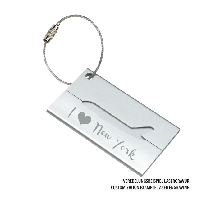 Custom Printed Plane Luggage tag - Image 2