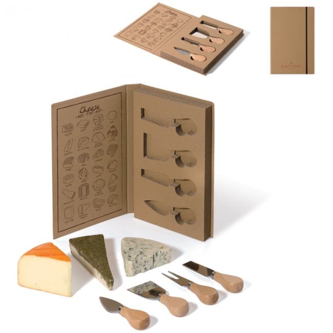 Custom Printed Bookstyle cheese set - Image 2