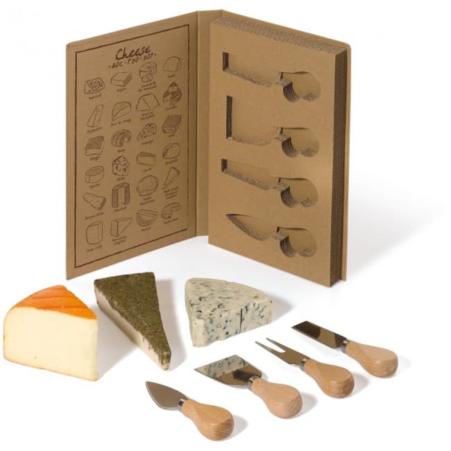 Custom Printed Bookstyle cheese set - Image 1