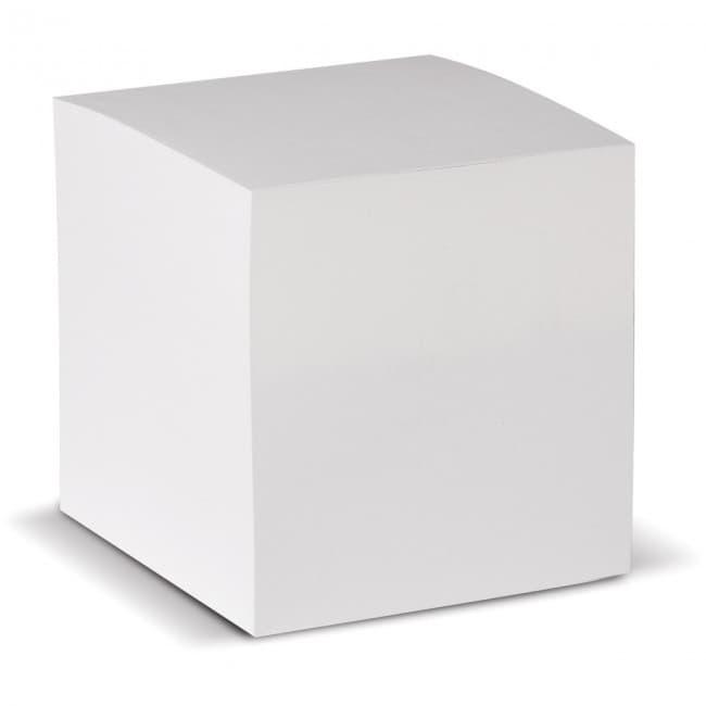 Custom Printed Cube pad white, 90x90x90mm - Image 1