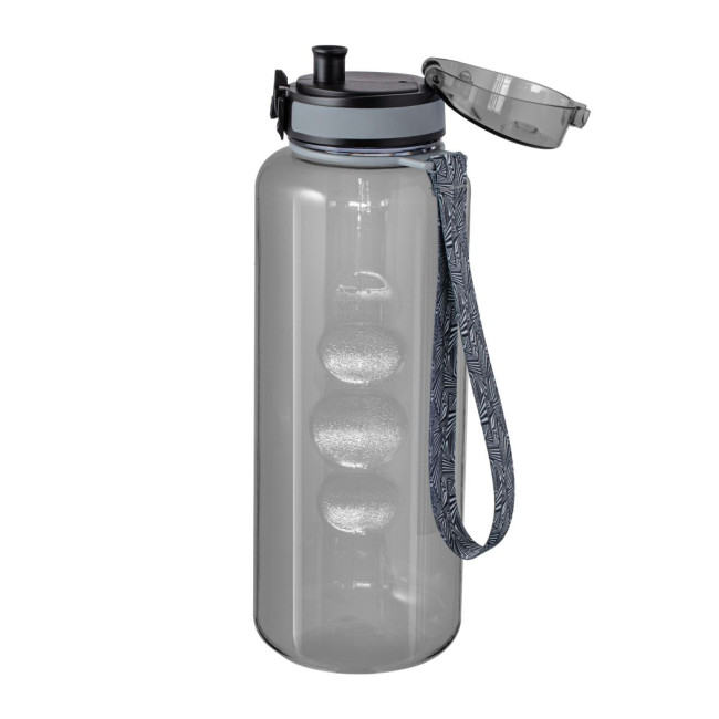 Custom Printed Grey Plastic Sports Bottle 1.5L - Image 3